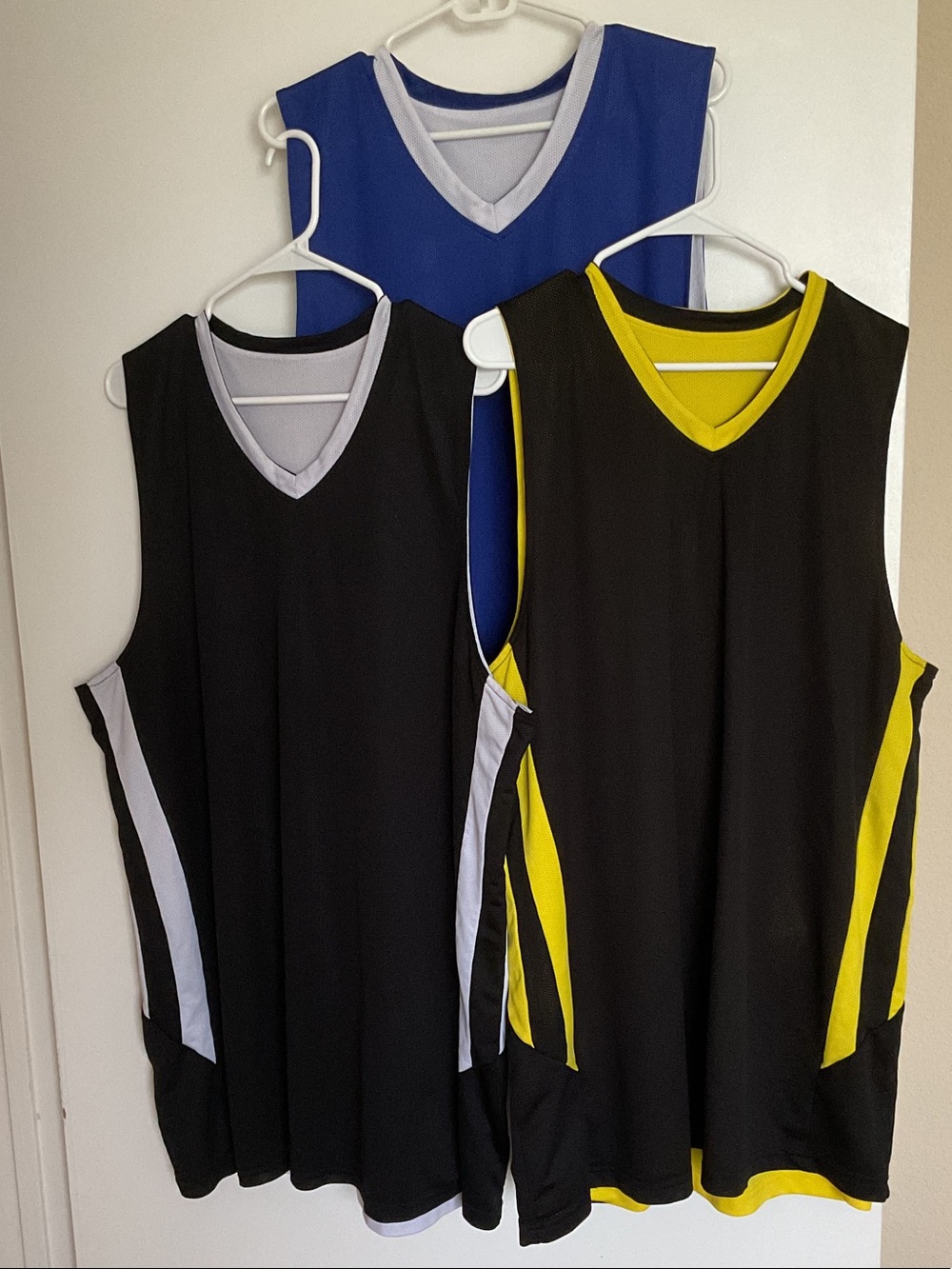 🏀YNS Generic Men’s Basketball Jerseys - Black, Blue & Yellow